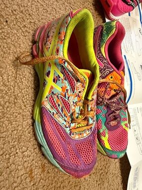 Inov-8 Girls' Multicolor Athletic Shoes - Pink, Yellow, Teal, Purple